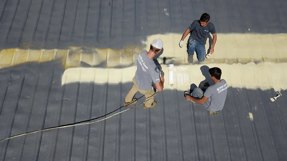 services_metal roof coating top